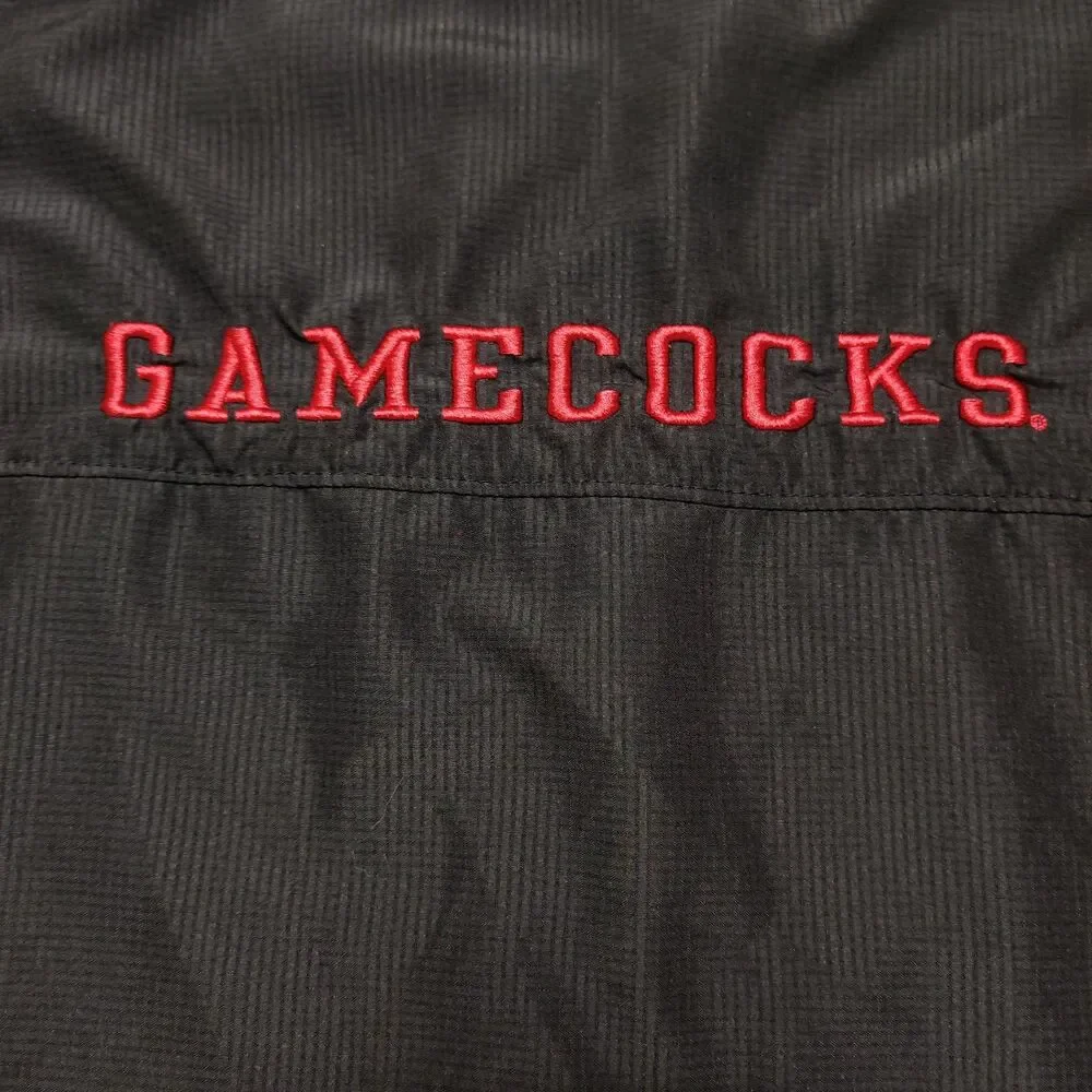 PFG South Carolina Gamecocks Fishing Shirt Small Black Short Sleeve Button Up